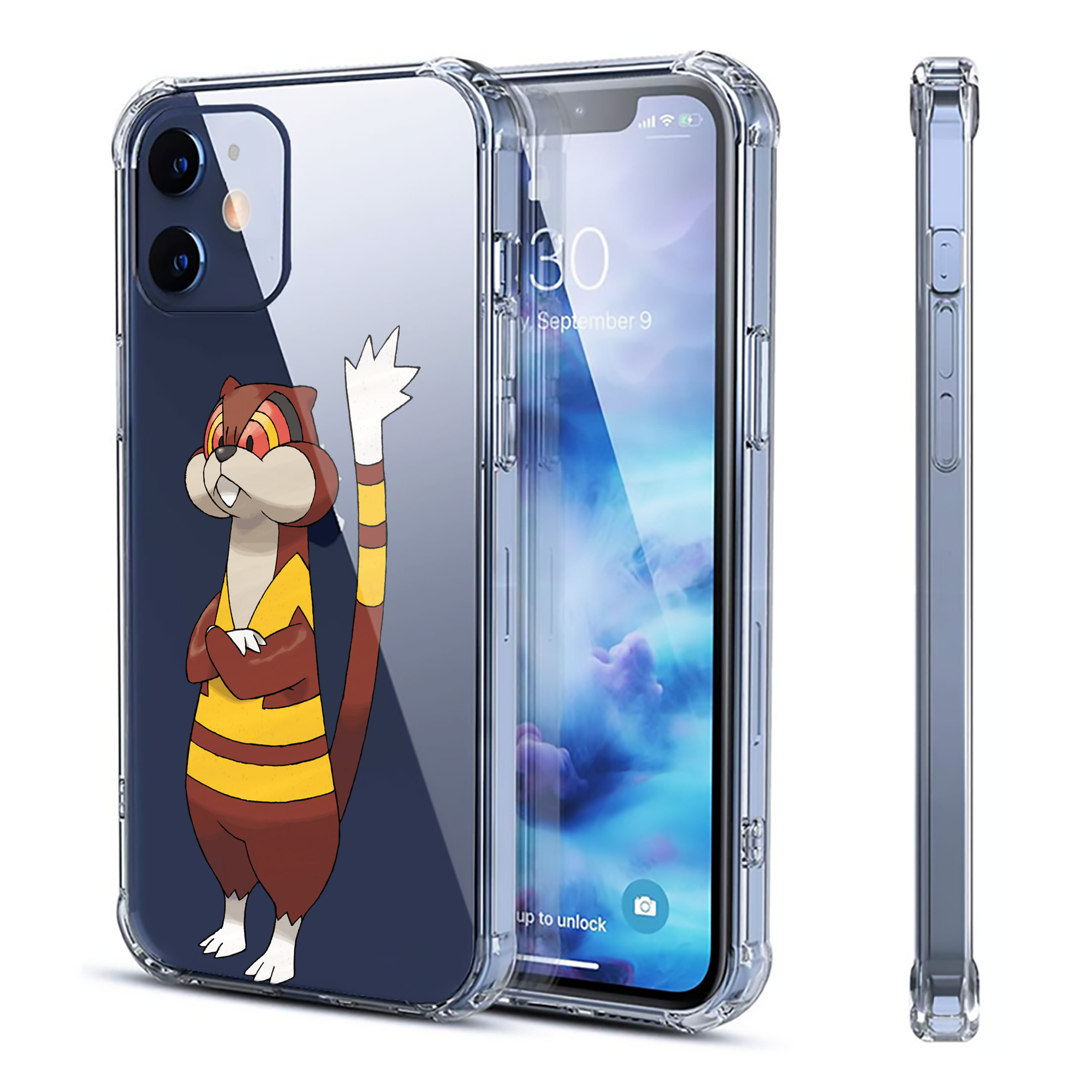 （画像用） ポケットモンスター Pokémon 【iPhone 12シリーズ対応】透明スマホケース（クリアソフトケース）